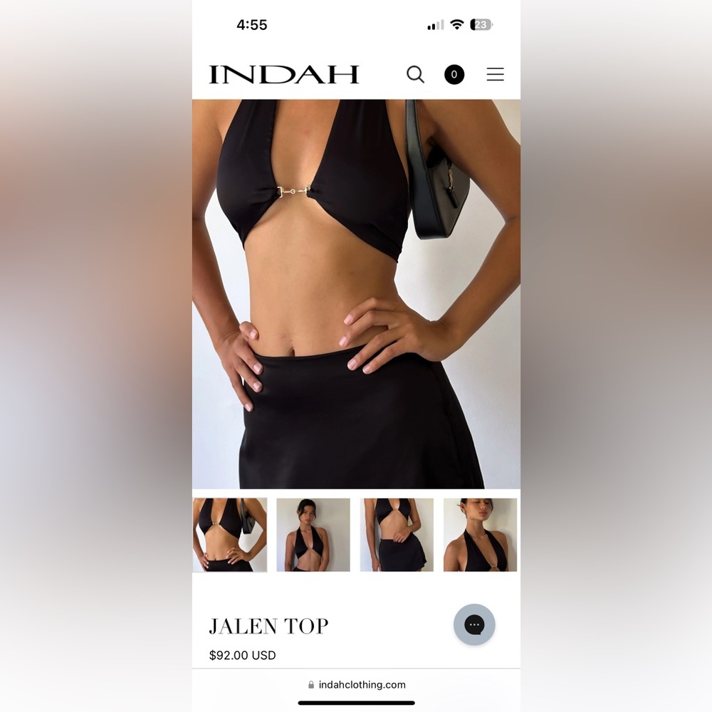 INDAH - halter bra top in size Small.